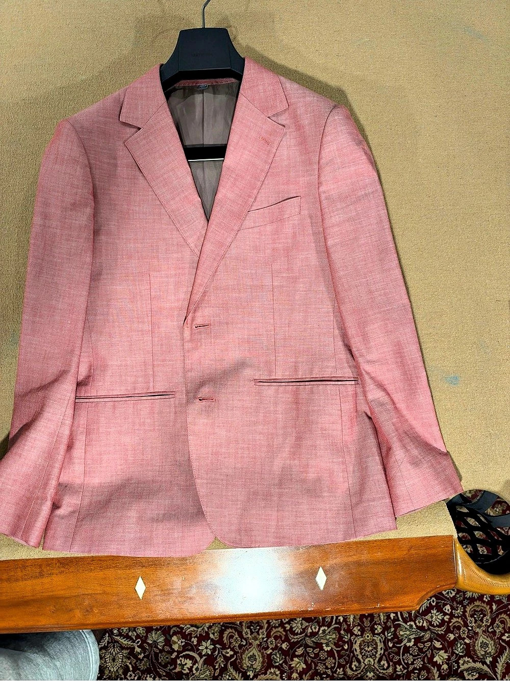 Bonobos Slim Fit Sport Coat in Pink Size 40S Like New